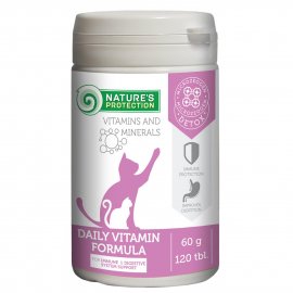 Natures Protection (Нейчез Протекшин) Daily Vitamins Formula харчова добавка для зміцнення імунітету та покращення травлення для кішок