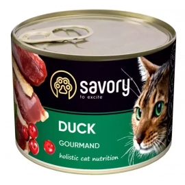 Savory (Сейвори) GOURMAND DUCK влажный корм для привередливых котов (утка)