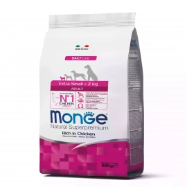 Monge Dog Daily Line Adult Extra Small Chicken & Rice сухий корм для дорослих собак міні порід КУРКА та РИС