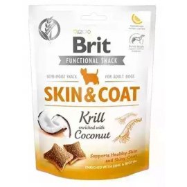 Brit Care Dog Snack Skin & Coat Krill & Coconut лакомства для поддержания здоровья кожи и шерсти у собак КРИЛЬ и КОКОС