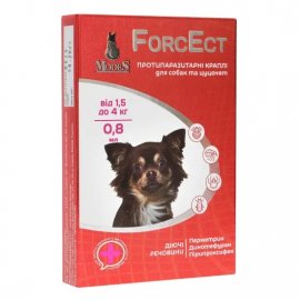 Modes ForcEct капли на холку от блох и клещей для собак и щенков