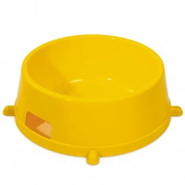 Природа Миска пластикова кругла для собак і кішок, жовта