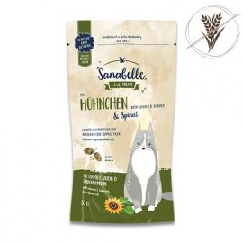 Bosch (Бош) Sanabelle Crispy Pillow With Chicken & Spinach ласощі для кішок КУРКА І ШПИНАТ