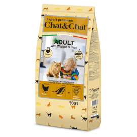 Gheda Expert Premium Chat&Chat Adult Chicken & Peas сухой корм для кошек КУРИЦА и ГОРОХ