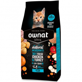 Ownat Ultra Kitten Chicken&Turkey сухой корм для котят КУРИЦА И ИНДЕЙКА
