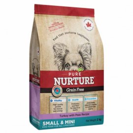 Pure Nurture Grain Free Adult Small & Mini Turkey & Peas сухий беззерновий корм для собак малих порід ІНДИЧКА та ГОРІХ