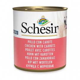 Schesir (Шезир) Chicken With Carrots консервы для собак КУРИЦА С МОРКОВЬЮ в желе