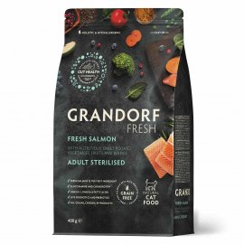 Grandorf Fresh (Грандорф) Salmon & Sweet Potato Adult Sterilised сухой корм для стерилизованных кошек ЛОСОСЬ и БАТАТ