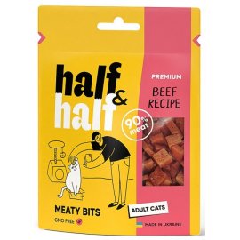 Half&Half Meaty Bits Adult Beef лакомство мясные кусочки для кошек ГОВЯДИНА