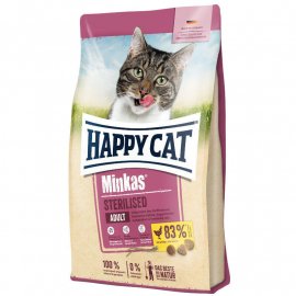 Happy Cat MINKAS STERILISED корм для стерилизованных кошек и кастрированных котов Happy Cat MINKAS STERILISED корм для стерилизованных кошек и кастрированных котов
