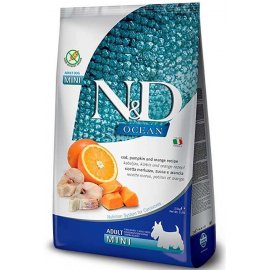 Farmina (Фармина) N&D Grain Free Ocean Cod, Pumpkin & Orange Adult Mini беззерновой корм для собак мини пород TРЕСКА, ТЫКВА и АПЕЛЬСИН Farmina (Фармина) N&D Grain Free Ocean Cod, Pumpkin & Orange Adult Mini беззерновой корм для собак мини пород TРЕСКА, ТЫКВА и АПЕЛЬСИН