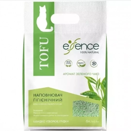 Essence Tofu Соевый наполнитель для кошачьего туалета ЗЕЛЕНЫЙ ЧАЙ