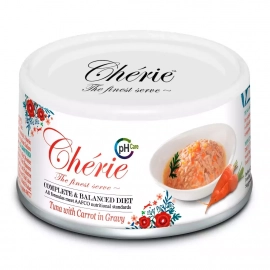 Cherie (Шери) Tuna with Carrots консервы для поддержания мочевыводящих путей у котов ТУНЕЦ И МОРКОВЬ (кусочки в соусе)