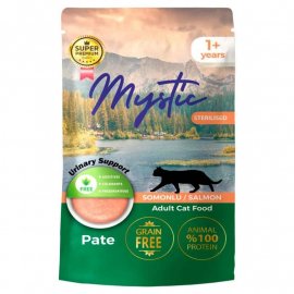 Mystic Cat Sterilised Salmon Pate вологий корм для котів, ЛОСОСЬ, паштет