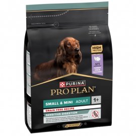 Purina Pro Plan Grain Free Adult Small & Mini Sensitive Digestion сухой корм для собак мелких пород с чувствительным пищеварением ИНДЕЙКА