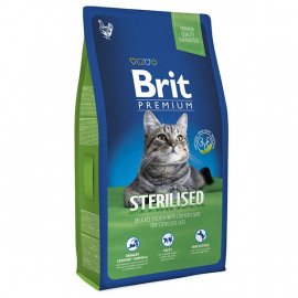 Brit Premium Cat Sterilized Chicken & Chicken Liver сухой корм для кастрированных котов и стерилизованных кошек КУРИЦА и КУРИНАЯ ПЕЧЕНЬ
