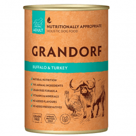 Grandorf (Грандорф) Buffalo & Turkey Adult консерва для собак БУЙВОЛ и ИНДЕЙКА