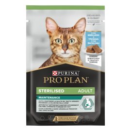 Purina Pro Plan (Пуріна Про План) Adult Sterilised Maintenance Codfish вологий корм для стерилізованих кішок, шматочки в паштеті ТРІСКА