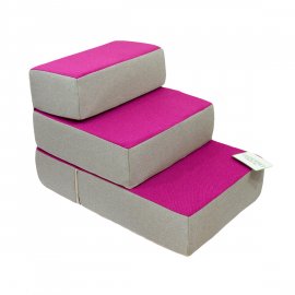 Lucky Pet сходинки для собак, ЕВЕРЕСТ, рогожка, ФУКСІЯ