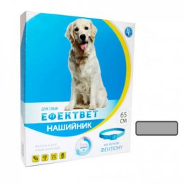 Ветсинтез Ефектвет Color нашийник від бліх та кліщів для собак, сірий