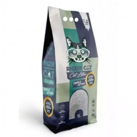 Rigor Cat (Ригор Кэт) Unscented Cat Litter бентонитовый наполнитель для кошачьего туалета БЕЗ АРОМАТА