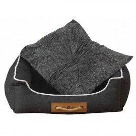 AnimAll Nena лежак для собак з ручкою-мотузкою, графіт