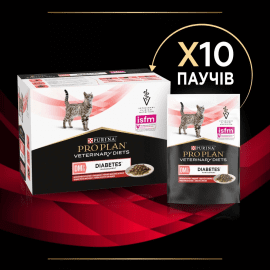 Purina Pro Plan (Пурина Про План) Veterinary Diets DM Diabetes Management Beef влажный лечебный корм для кошек c сахарным диабетом ГОВЯДИНА