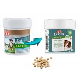 8in1 (8 в 1) EXCEL DETER (ЕКСЕЛЬ ДЕТЕР ВІД КОПРОФАГІЇ) харчова добавка від поїдання фекалій для собак