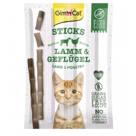 Gimcat STICKS LAMM UND GEFLUGEL (ПАЛОЧКИ ЯГНЕНОК И ПТИЦА) лакомство для кошек