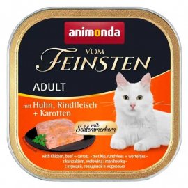 Animonda (Анимонда) Vom Feinsten Adult Chicken, Beef & Carrots влажный корм для кошек КУРИЦА, ГОВЯДИНА И МОРКОВЬ