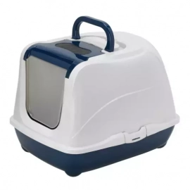 Moderna FLIP CAT JUMBO закрытый туалет для кошек с откидной крышкой, черничный