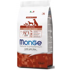 Monge Dog Speciality Line Puppy & Junior All Breeds Lamb & Rise сухий корм для цуценят та молодих собак всіх порід ЯГНЯ та РИС