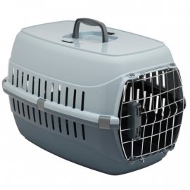 Moderna Road Runner 2 IATA переноска для собак и кошек, металлическая дверь с замком, серый