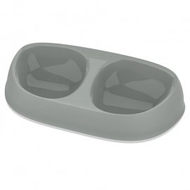 Moderna SENSIBOWL двойная миска для котов, пластик, ОЛИВКОВЫЙ