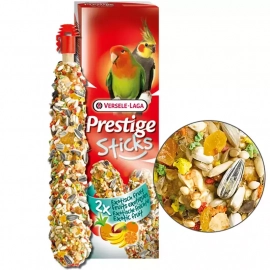 Versele-Laga (Верселя-Лага) Prestige STICKS BIG PARAKEETS EXOTIC FRUIT ласощі для середніх папуг, ЕКЗОТИЧНІ ФРУКТИ 140 г (2 шт.)