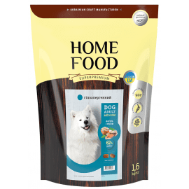 Home Food (Хоум Фуд) Dog Adult Medium Trout with Rice гіпоалергенний корм для собак середніх порід ФОРЕЛЬ І РИС