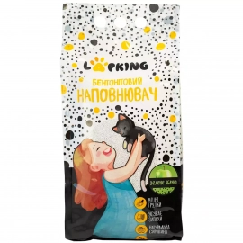 Lapking Бентонитовый наполнитель для кошачьего туалета с ароматом ЗЕЛЕНОГО ЯБЛОКА