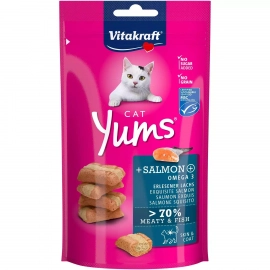 Vitakraft (Вітакрафт) Cat Yums Salmon & Omega 3 ласощі для котів ЛОСОСЬ та ОМЕГА 3