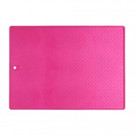 DEXAS Pet Bowl Grippmat - Коврик антискользящий под миски для собак и кошек, розовый
