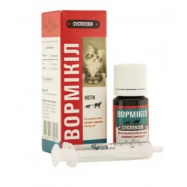 Зоохелс Вормікіл Антигельмінтна суспензія для котів Зоохелс Вормікіл Антигельмінтна суспензія для котів