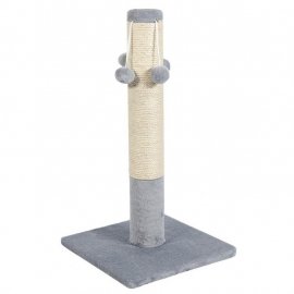 ПРИРОДА Стовпчик (дряпка) Д04 з 4-ма помпонами для котів сірий