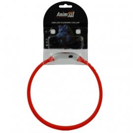 Animall USB Led Flashing Collar нашийник для собак з підзарядкою USB, червоний/зірки Animall USB Led Flashing Collar нашийник для собак з підзарядкою USB, червоний/зірки