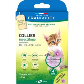 Francodex Repellent Collar Kitten ошейник от блох и клещей без инсектицидов для котят