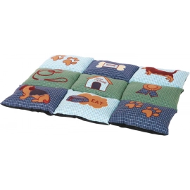 Trixie (Трикси) Patchwork Blanket Лоскутное одеяло для собак синий/зеленый