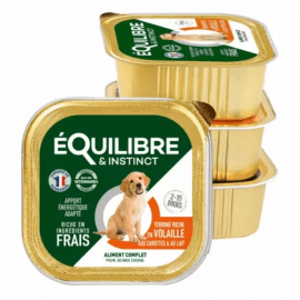 eQuilibre & Instinct POULTRY, CARROT & MILK консерви для цуценят, паштет ПТИЦЯ, МОРКВА ТА МОЛОКО