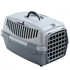 Stefanplast (Стефанпласт) GULLIVER переноска для тварин, ПЛАСТИК ДВЕРІ, світло-бірюзовий / метал-синій