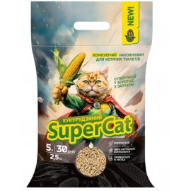 Фото - SUPER CAT Наполнитель Суперкет кукурузный КОМКУЮЩИЙСЯ