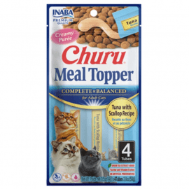 Inaba Churu Meal Topper Tuna & Scallop лакомство для кошек, мусс ТУНЕЦ и МОРСКОЙ ГРЕБЕШОК