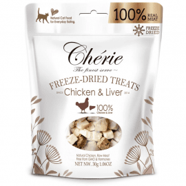 Cherie (Шери) Freeze Dired Chicken & Liver сублимированное лакомство для кошек КУРИЦА и КУРИНАЯ ПЕЧЕНЬ