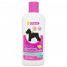 Vitomax Фито шампунь-кондиционер с алое для длинношерстных собак
